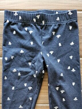 Carters Halloween Ghost Leggings Size 6
